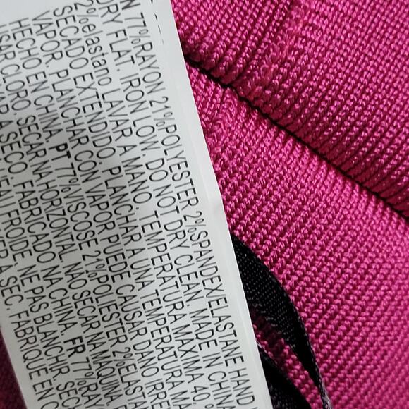 Forever 21 Herve Leger Bandage Skirt Set Pink Matching CoOrd Crop Halter Medium - Picture 13 of 14